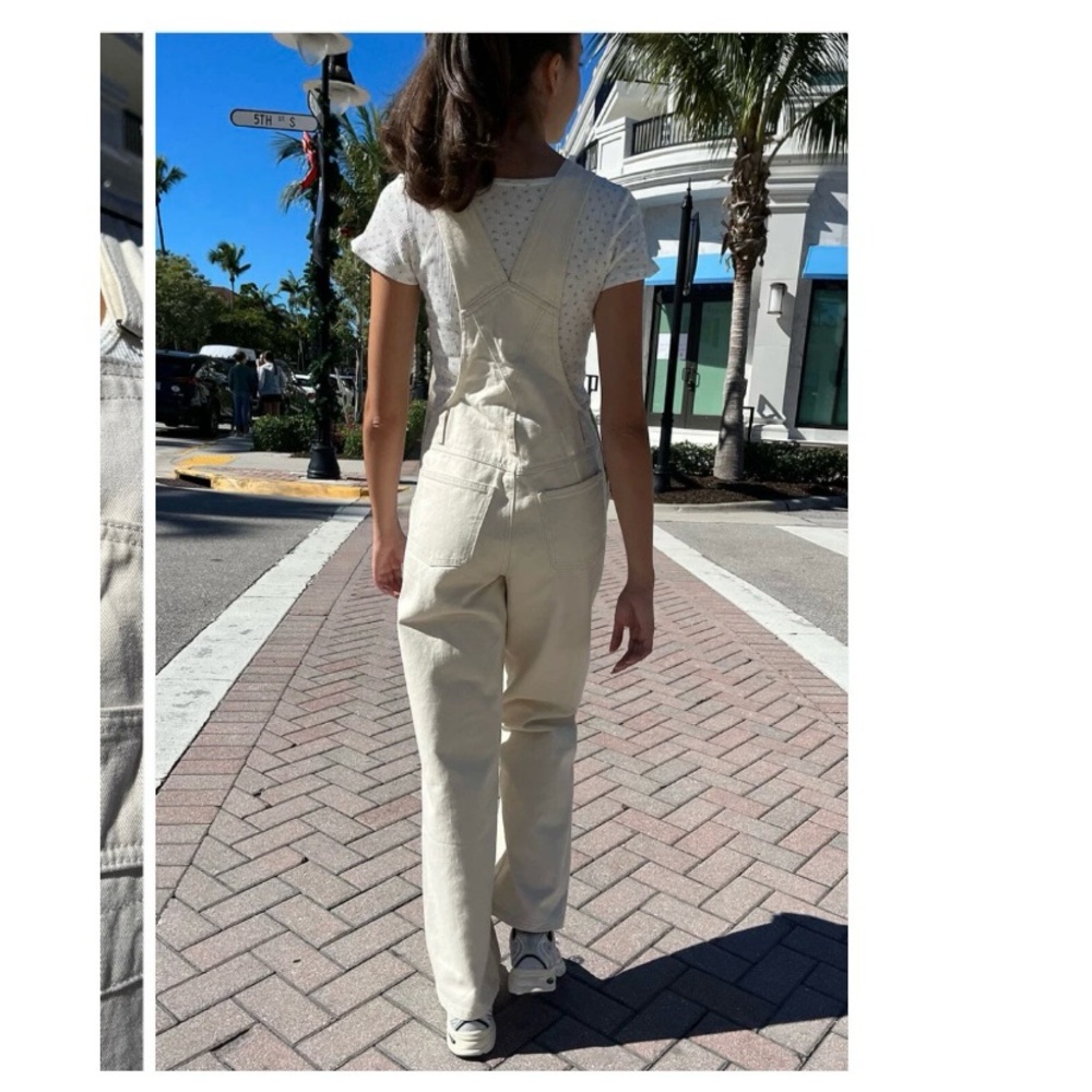 Brandy Melville J. Galt Shanghai Hayley Denim Overalls Dungarees Jeans - Picture 11 of 11
